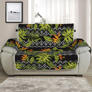 Ethnic Bird Of Paradise Pattern Print Half Sofa Protector