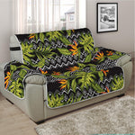 Ethnic Bird Of Paradise Pattern Print Half Sofa Protector