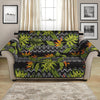 Ethnic Bird Of Paradise Pattern Print Loveseat Protector