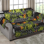 Ethnic Bird Of Paradise Pattern Print Loveseat Protector