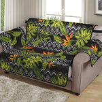 Ethnic Bird Of Paradise Pattern Print Loveseat Protector