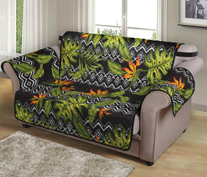 Ethnic Bird Of Paradise Pattern Print Loveseat Protector