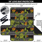 Ethnic Bird Of Paradise Pattern Print Loveseat Protector