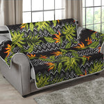 Ethnic Bird Of Paradise Pattern Print Loveseat Protector