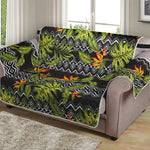 Ethnic Bird Of Paradise Pattern Print Loveseat Protector