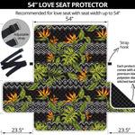 Ethnic Bird Of Paradise Pattern Print Loveseat Protector