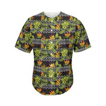 Ethnic Bird Of Paradise Pattern Print Men's Baseball Jersey