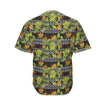 Ethnic Bird Of Paradise Pattern Print Men's Baseball Jersey