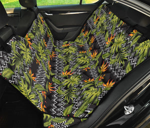 Ethnic Bird Of Paradise Pattern Print Pet Car Back Seat Cover