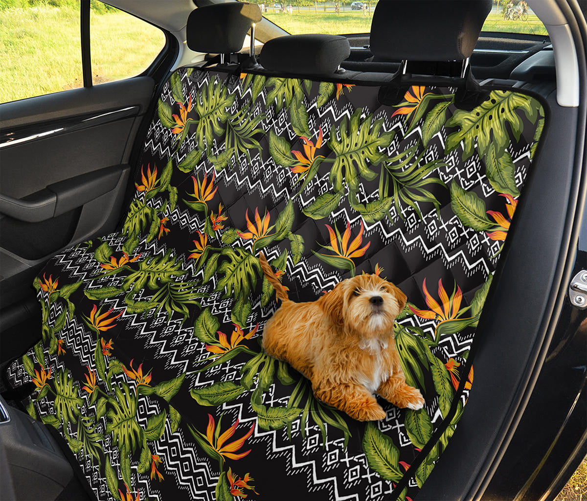 Ethnic Bird Of Paradise Pattern Print Pet Car Back Seat Cover