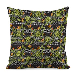 Ethnic Bird Of Paradise Pattern Print Pillow Cover