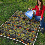 Ethnic Bird Of Paradise Pattern Print Quilt