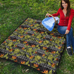 Ethnic Bird Of Paradise Pattern Print Quilt