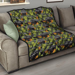 Ethnic Bird Of Paradise Pattern Print Quilt