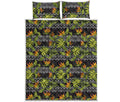 Ethnic Bird Of Paradise Pattern Print Quilt Bed Set