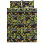 Ethnic Bird Of Paradise Pattern Print Quilt Bed Set
