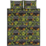Ethnic Bird Of Paradise Pattern Print Quilt Bed Set