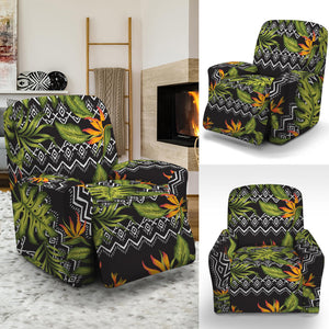 Ethnic Bird Of Paradise Pattern Print Recliner Slipcover