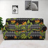 Ethnic Bird Of Paradise Pattern Print Sofa Cover