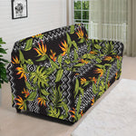 Ethnic Bird Of Paradise Pattern Print Sofa Cover