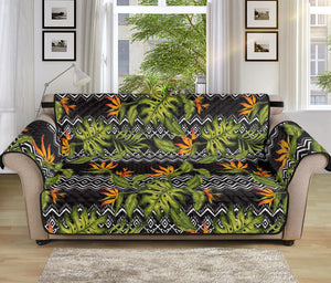 Ethnic Bird Of Paradise Pattern Print Sofa Protector