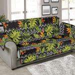 Ethnic Bird Of Paradise Pattern Print Sofa Protector