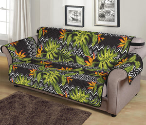 Ethnic Bird Of Paradise Pattern Print Sofa Protector