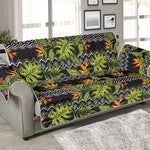 Ethnic Bird Of Paradise Pattern Print Sofa Protector