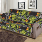 Ethnic Bird Of Paradise Pattern Print Sofa Protector