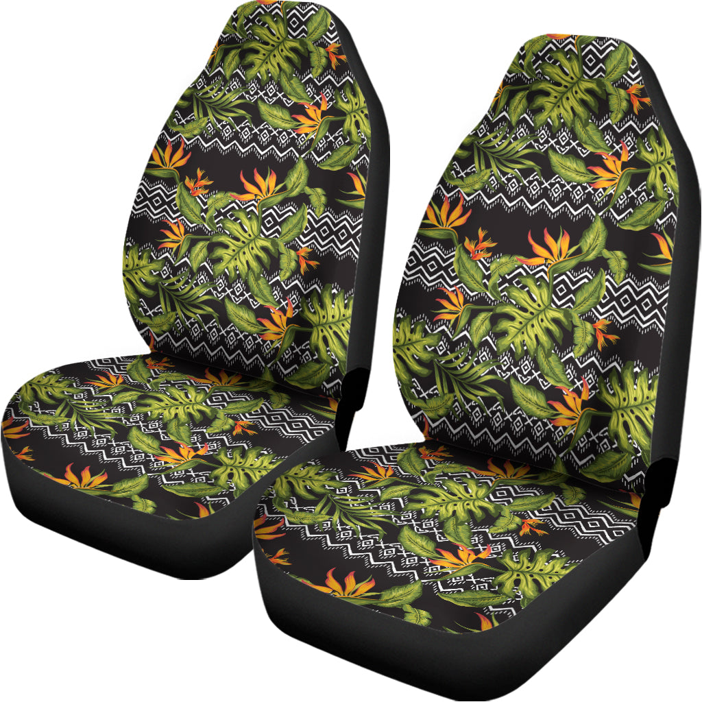 Ethnic Bird Of Paradise Pattern Print Universal Fit Car Seat Covers