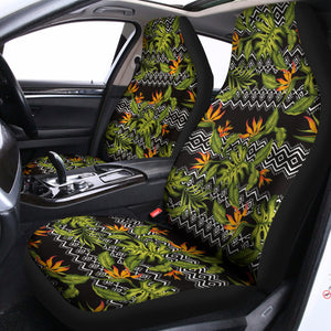 Ethnic Bird Of Paradise Pattern Print Universal Fit Car Seat Covers