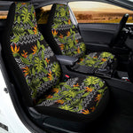 Ethnic Bird Of Paradise Pattern Print Universal Fit Car Seat Covers