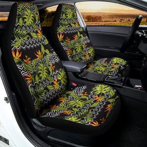 Ethnic Bird Of Paradise Pattern Print Universal Fit Car Seat Covers