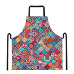 Ethnic Bohemian Mandala Pattern Print Apron