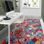 Ethnic Bohemian Mandala Pattern Print Area Rug GearFrost