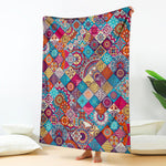 Ethnic Bohemian Mandala Pattern Print Blanket