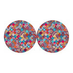 Ethnic Bohemian Mandala Pattern Print Car Coasters
