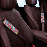 Ethnic Bohemian Mandala Pattern Print Car Seat Belt Covers