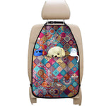 Ethnic Bohemian Mandala Pattern Print Car Seat Organizers