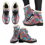 Ethnic Bohemian Mandala Pattern Print Comfy Boots GearFrost