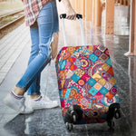 Ethnic Bohemian Mandala Pattern Print Luggage Cover GearFrost