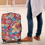 Ethnic Bohemian Mandala Pattern Print Luggage Cover GearFrost