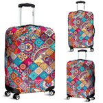 Ethnic Bohemian Mandala Pattern Print Luggage Cover GearFrost