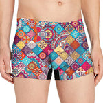 Ethnic Bohemian Mandala Pattern Print Men's Boxer Briefs