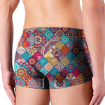 Ethnic Bohemian Mandala Pattern Print Men's Boxer Briefs