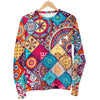 Ethnic Bohemian Mandala Pattern Print Men's Crewneck Sweatshirt GearFrost