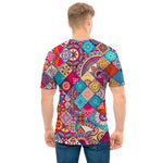 Ethnic Bohemian Mandala Pattern Print Men's T-Shirt