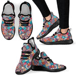 Ethnic Bohemian Mandala Pattern Print Mesh Knit Shoes GearFrost