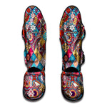 Ethnic Bohemian Mandala Pattern Print Muay Thai Shin Guard