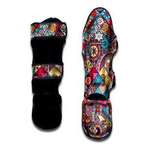 Ethnic Bohemian Mandala Pattern Print Muay Thai Shin Guard